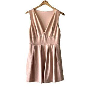 G by Guess Mini Dress Women's Size S Blush Pink A-Line Pleated Sleeveless Lined